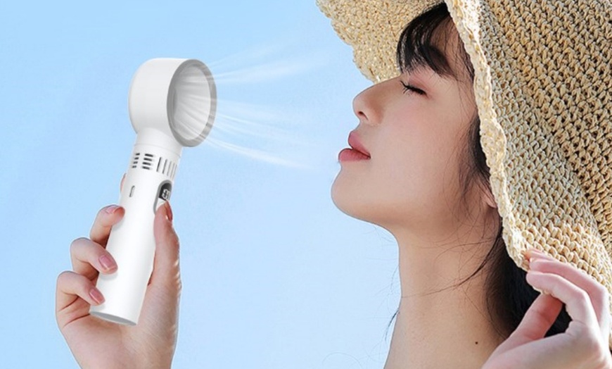 Image 4: Portable Bladeless Fan with LED Display