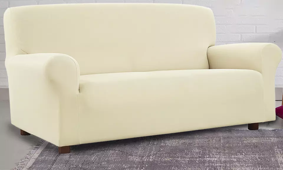 Housse de canapé élastique anti-taches made in Italy, coloris au choix