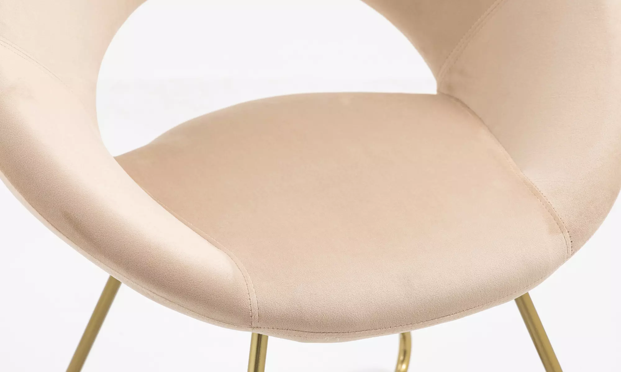 Poltrona tonda in velluto