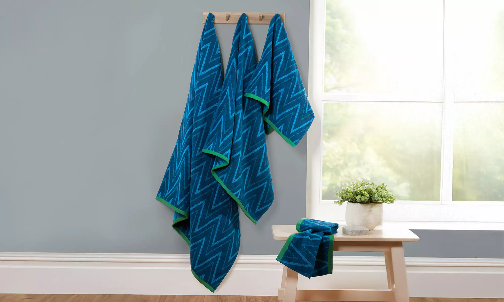 Helix 6-Piece Towel Bale - 100% Cotton, Ultra-Absorbent Towels