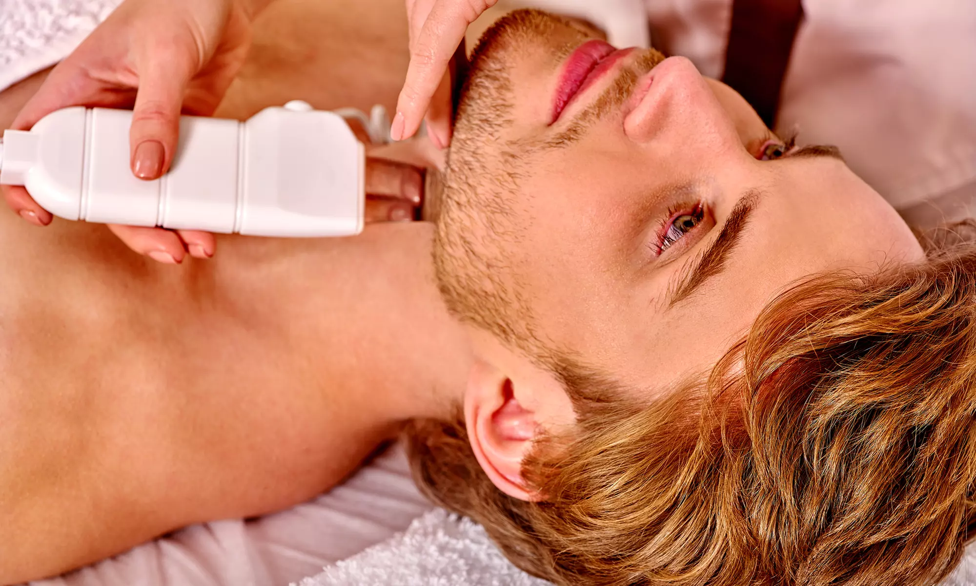 Smooth neckline with 3 Neck Beard Laser Hair Removal Sessions (Up to 50% Off) at Elevate Med Spa
