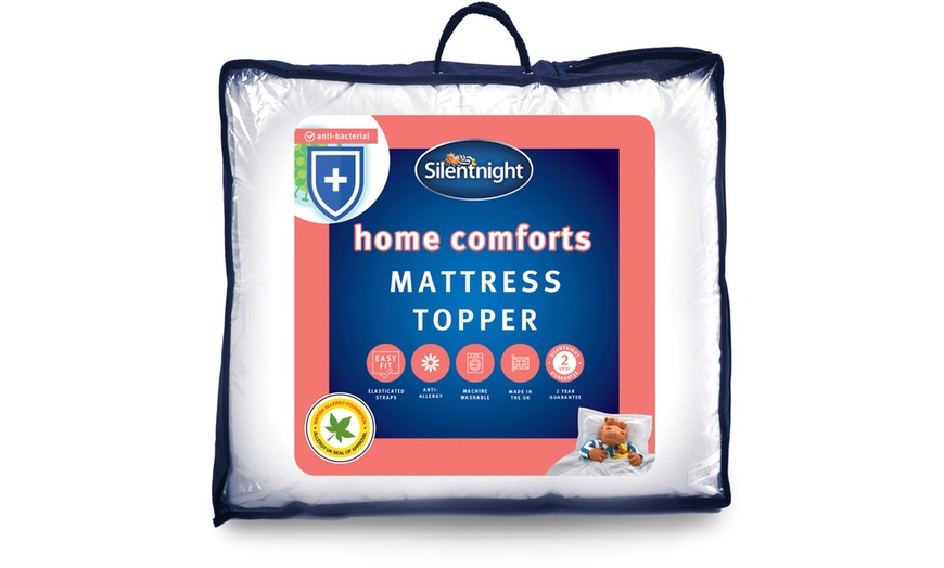 Image 1: Silentnight Home Comforts Mattress Topper