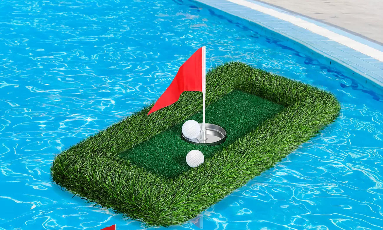 Premium Floating Golf Green And Chipping Practice Set