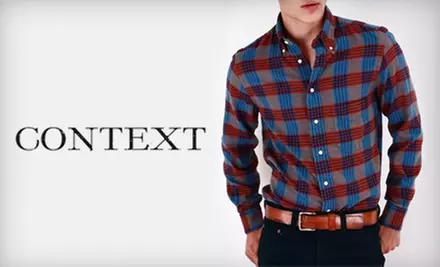 $50 for $100 Worth of Designer Men's Clothing at Context - Primary Image