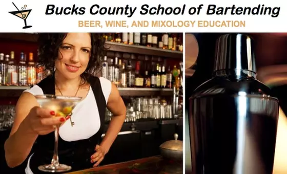 $150 for Intro to Mixology at Bucks County School of Bartending - Primary Image