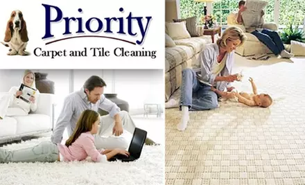 $79 for a Three-Room Carpet Cleaning from Priority Carpet and Tile Cleaning ($205 Value) - Primary Image
