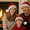 Image 1: Personalized Santa Hats for Festive Fun!
