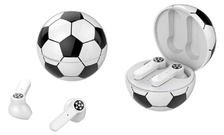 Image 3: 2022 World Cup Football Earbuds