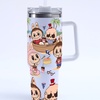 Image 2: 40oz Labubu-Design Stainless Steel Tumbler with Straw
