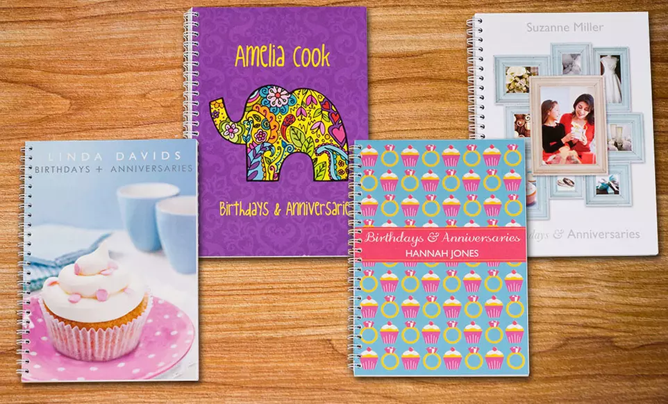 One or Two Personalized Date Reminder Books from Simply Personalized (Up to 51% Off) - Primary Image