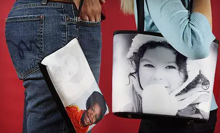 $29 for a Custom-Photo Clutch ($59.95 Value) or $39 for a Custom-Photo Bucket Bag ($104.95 Value) from SnapTotes.com - Primary Image