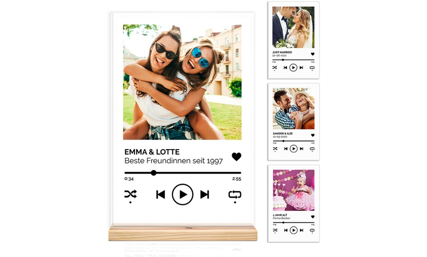 Image 1: Gepersonaliseerde muziekplaat 