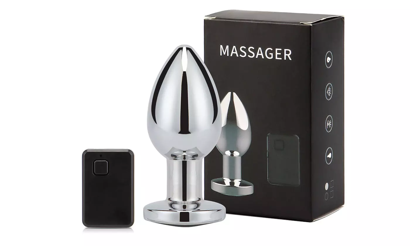Wireless Remote Control Rechargeable Vibrating Metal Mini Anal Plug