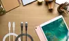 Nylon USB C to USB C Cable 6ft 60W, USB 2.0 for iPad Pro, iPad, MacBook & Galaxy