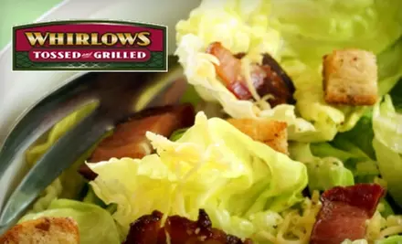$6 for $12 Worth of Barbecue, Sandwiches, and More at Whirlows Tossed and Grilled. Choose from Two Locations - Primary Image