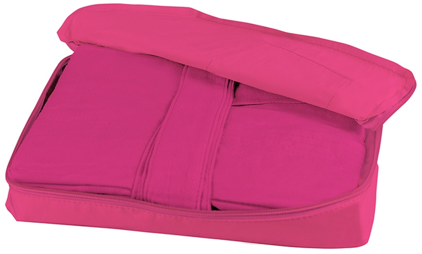 Image 24: Sneldrogend microfiber badjas met capuchon