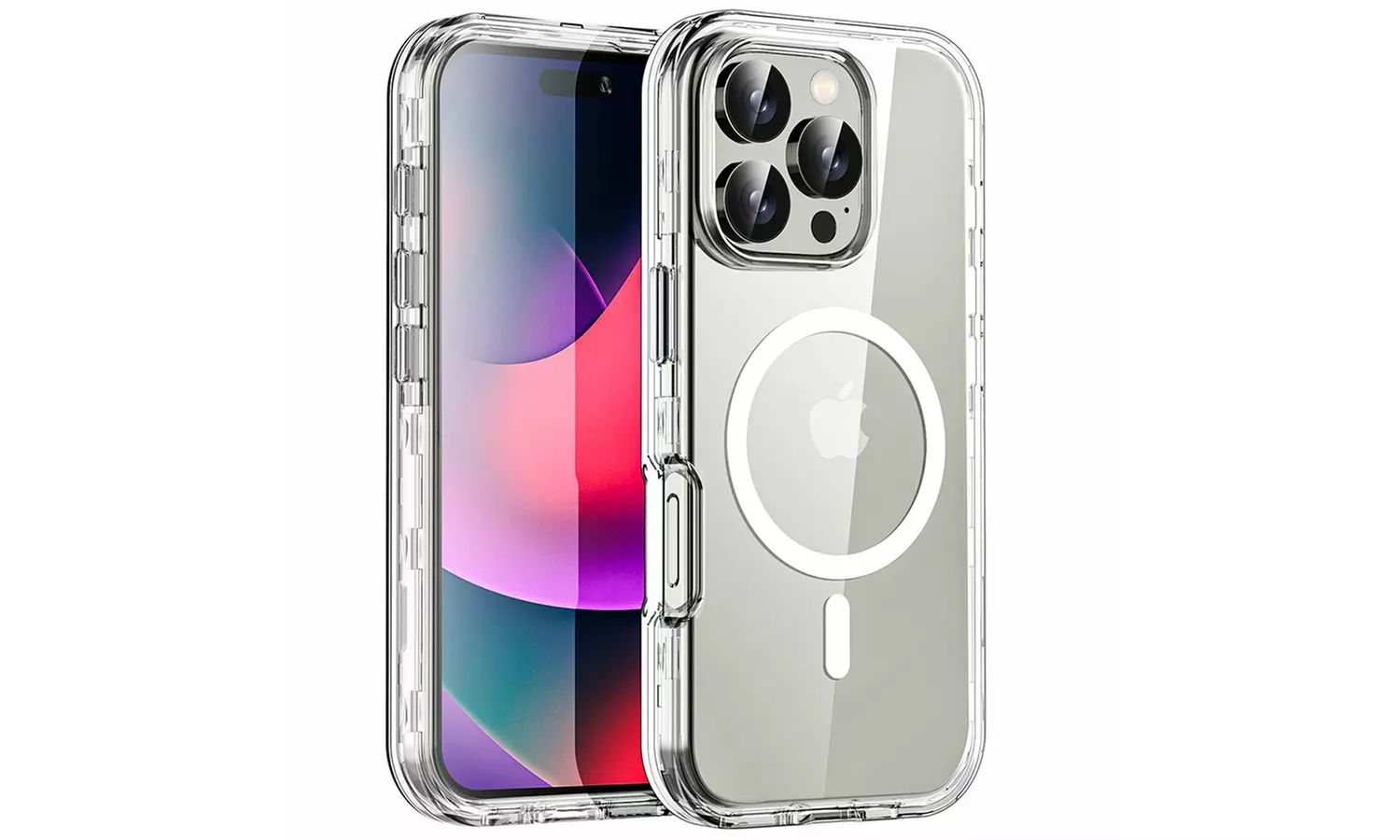 MagSafe Clear Case For iPhone 16 Pro Max 16 Heavy Duty Shockproof 3-Layer Cover