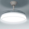 Image 2: Ventilateur de plafond, lumière LED, 4 pales rétractables Innovagoods