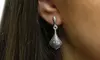 Italian Sterling Silver Etched Post Drop Earrings
