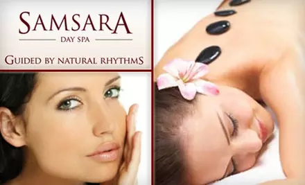 $79 for a 70-Minute Sampar Facial and a 30-Minute Hot-Stone Massage at Samsara Day Spa - Primary Image