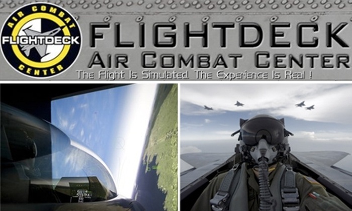 56% Off Flight Simulator - Flightdeck Air Combat Center