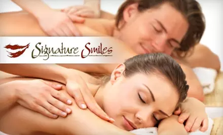 $129 for a Couple's Massage with Chocolates and a Nonalcoholic Beverage at The Spa at Signature Smiles ($350 Value) - Primary Image