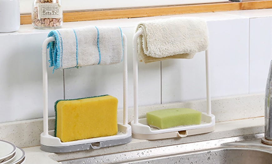 Image 1: Hanging Bathroom Storage Rack