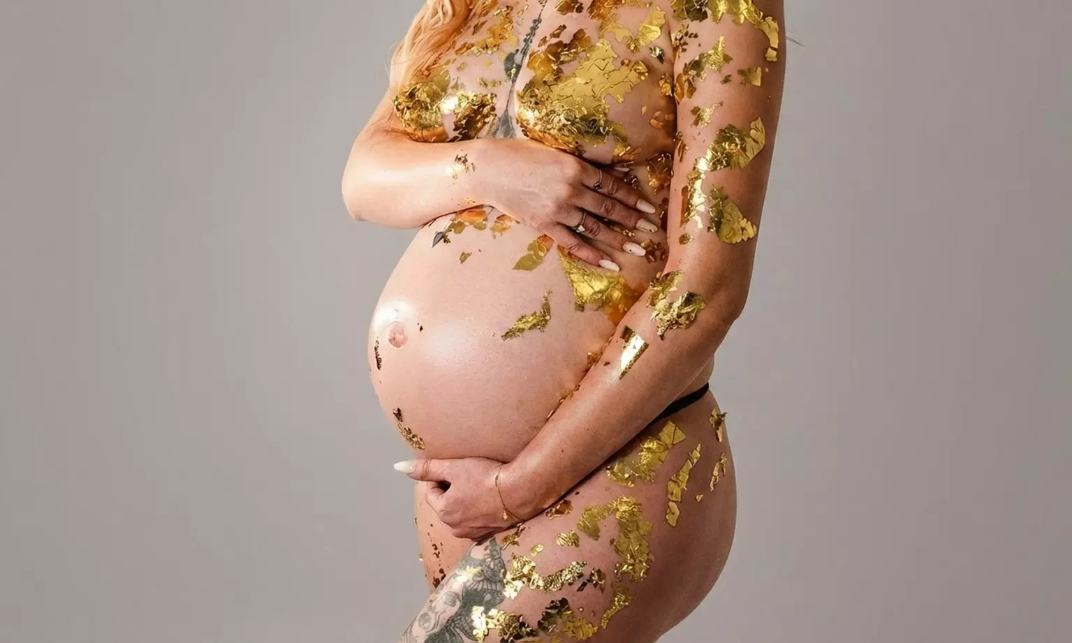 Gold/Silver Foil Maternity Photoshoot, Bump to Baby Package and More