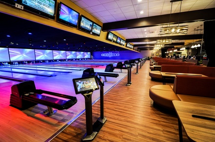 60 minutes of Bowling + Shoe Rental - 2 Players | Valid at Vernon location - Spare Time Entertainment - 3 CT Locations