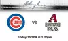 $65 Cubs Rooftop Tickets, All You Can Eat and Drink. Buy Here for Cubs vs. Diamondbacks, 10/2, 1:20 p.m. See Below for Other Games.