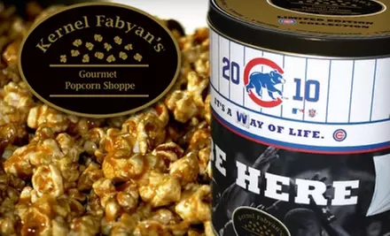 $12 for a Cubs Tin of Gourmet Popcorn from Kernel Fabyan's (Up to $26 Value) - Primary Image