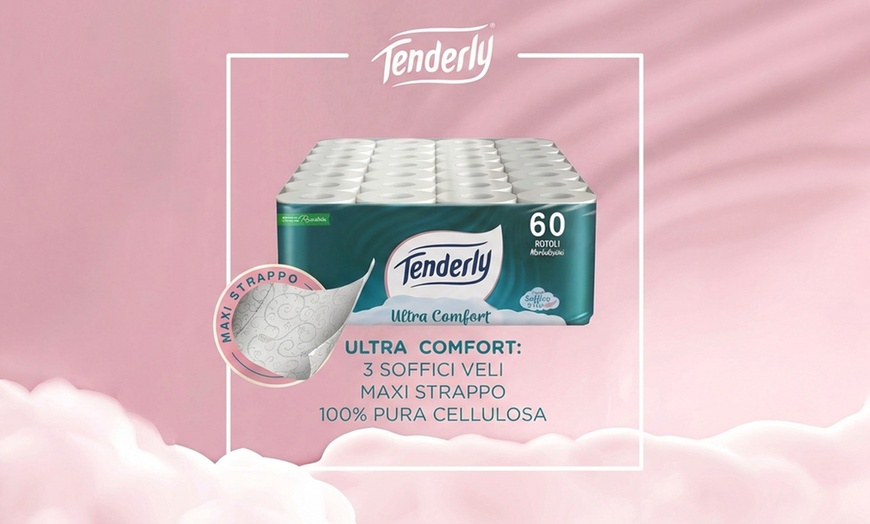 Image 3: 60 rotoli di carta igienica 3 veli Tenderly Ultra Comfort