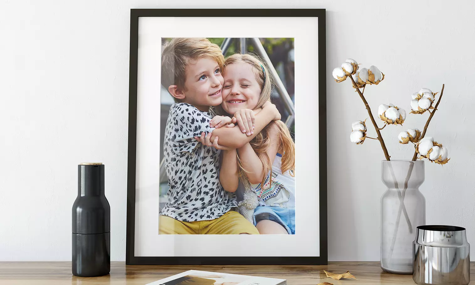Elegance for Your Walls: One or Two Custom Framed Photos in Various Sizes (Save Up to75%) - Primary Image