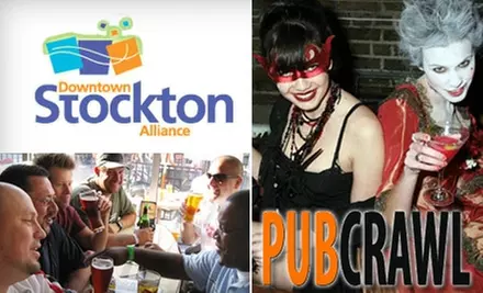 $30 for Two Inclusive Wristbands to the Downtown Stockton Pub Crawl on Saturday, October 30 (Up to $70 Value) - Primary Image