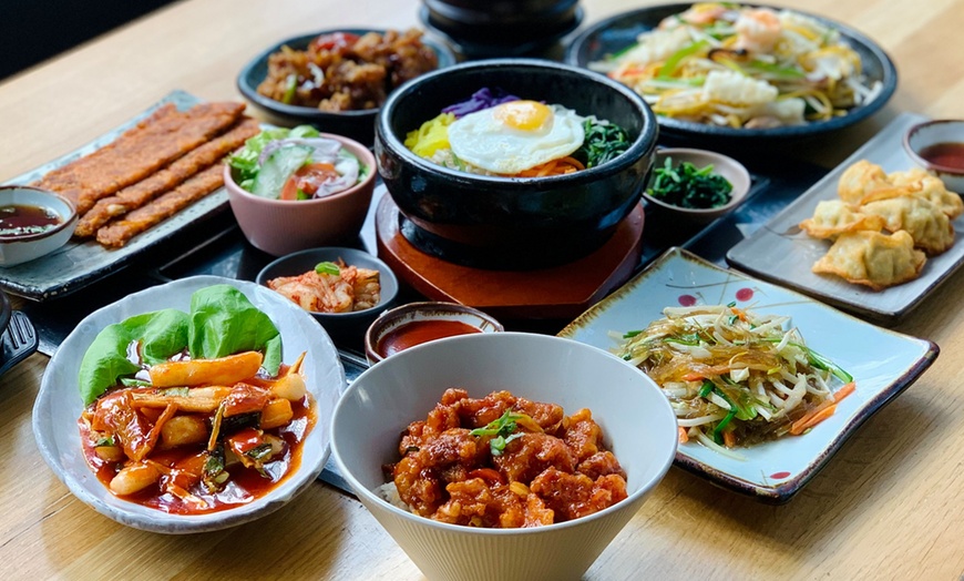 Image 1: Korean Starter & Bibimbap Main and Drink for 2, 3, or 4 People