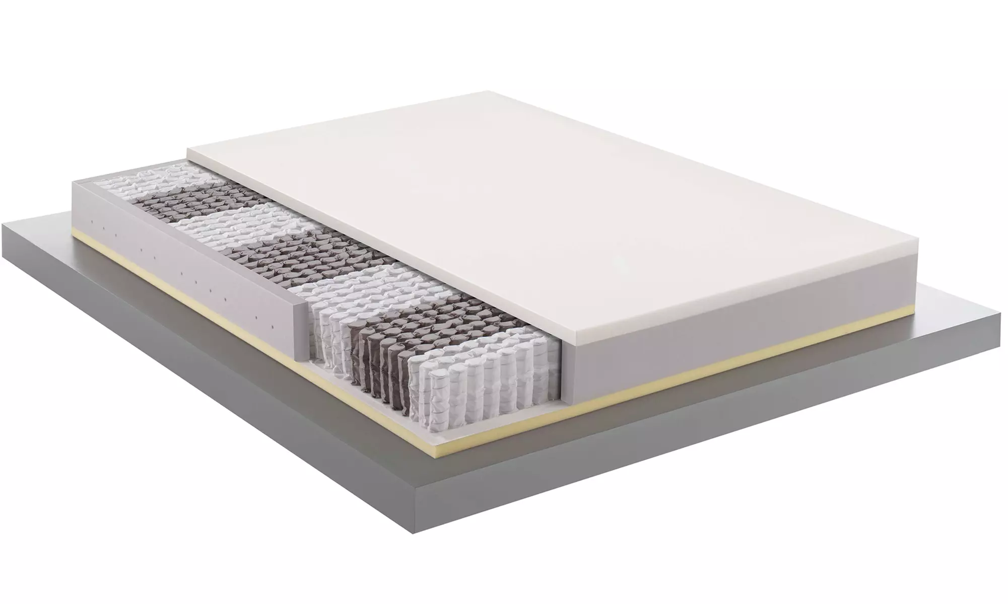 Mentor Memory-Schaum- und Taschenfedern-Matratze mit 7 Zonen