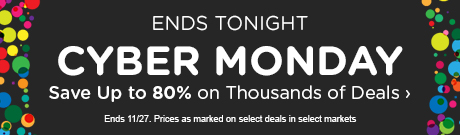 Cyber Monday - Up to 80% OFF Today!