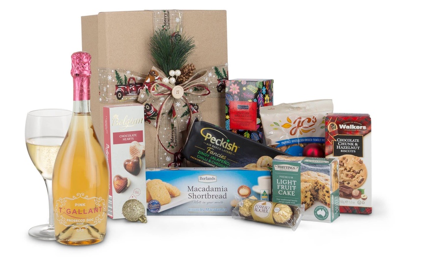 Image 2: Red, White, or Sparkling Christmas Giftbox Hampers