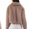 Image 7: Women's Warm Faux Fur Zipper Jacket