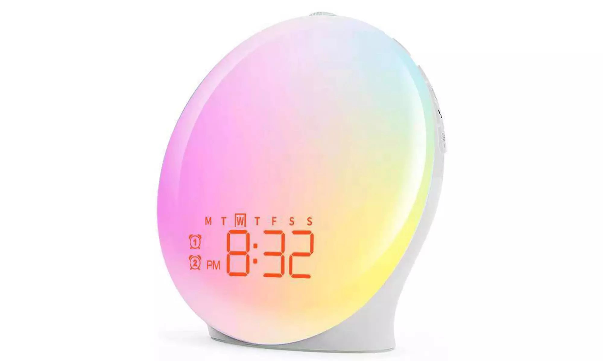 Sunrise Alarm Clock - Dual Alarm, FM Radio, Ambient Light USB Charging