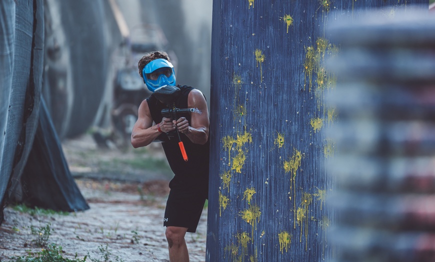 Image 3: Paintball Adventure & F1 Museum Experience for One, Two or Four People