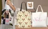 Custom Canvas Tote Bags with Names, Text, or Designs – Up to 75% Off from Justyling