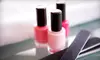 Mani-Pedi with Optional Facial, or Shellac Mani-Pedi at Second Skin Med Spa (Up to 64% Off)