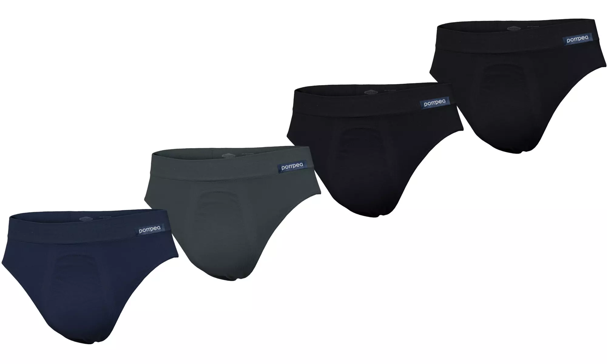 Set di 4 boxer o 4 slip in microfibra Pompea da uomo