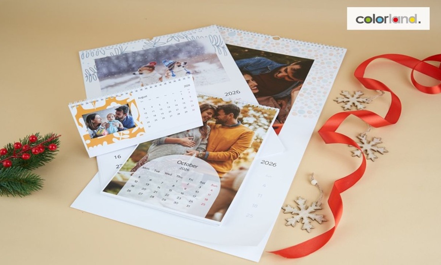 Image 2: Calendarios Personalizados Colorland en Múltiples Tamaños y Diseños