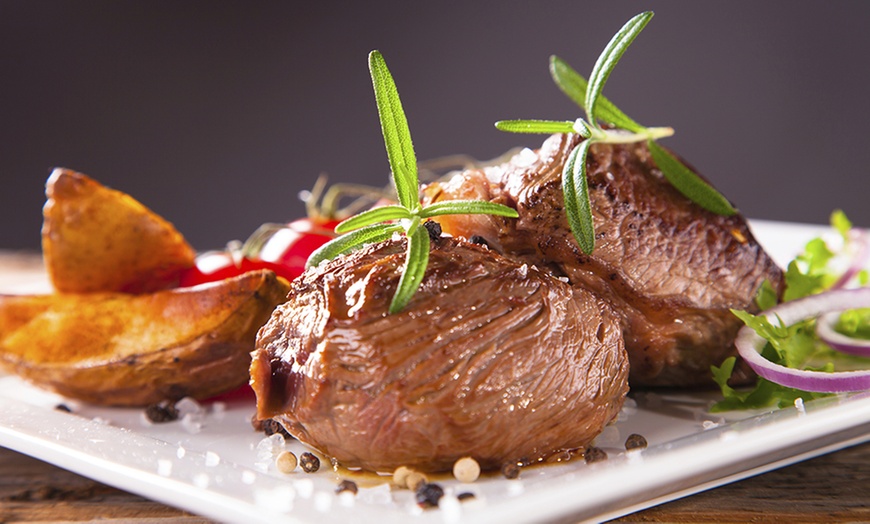 Image 1: Steak Dinner with Wine for Two