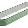 Image 7: Open-Bottom Sectioned Galvanized Steel Raised Garden Bed 320cm x 80cm 