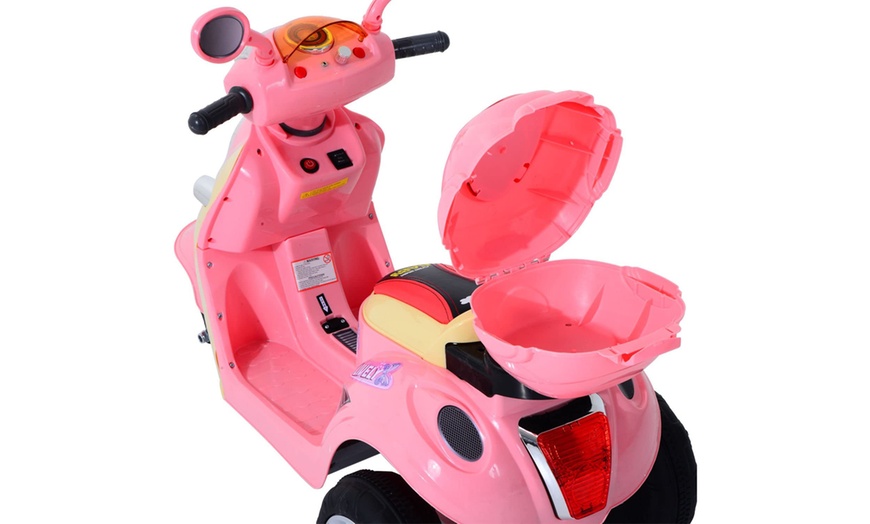 Image 6: HomCom Kids' Electric Ride-On Scooter