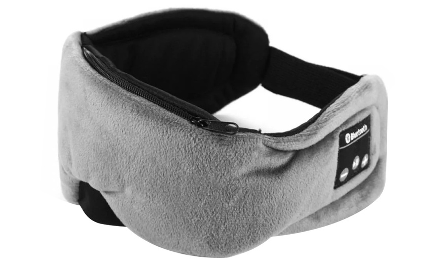Image 4: Bluetooth 5.0 Sleep Headphones Headband with Noise-Reducing Eye Mask
