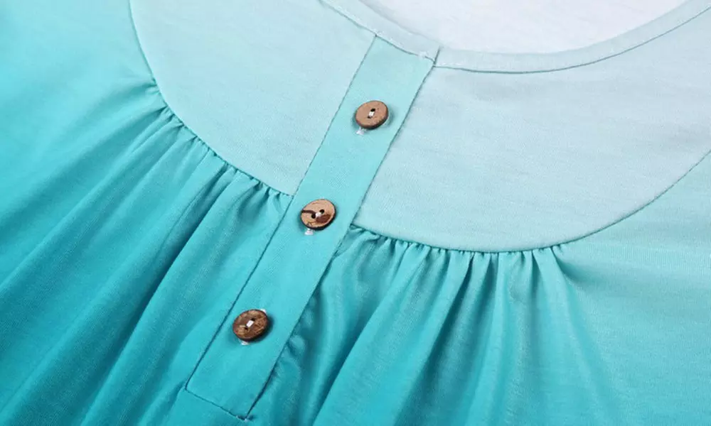 Women's Button Up Summer Short Sleeve Casual Tops Tunic Shirts Blouses